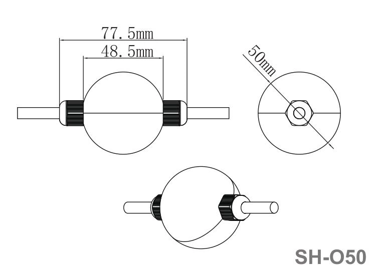 SH-O50B led pixel ball