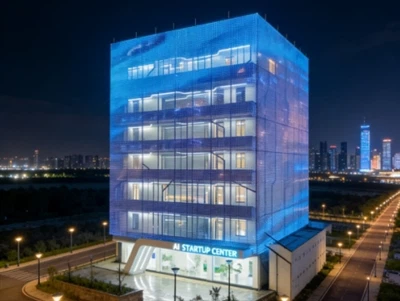 SHLED lyser op Etiopien: 1170㎡ Transparent Outdoor LED Mesh-skærm debuterer i...